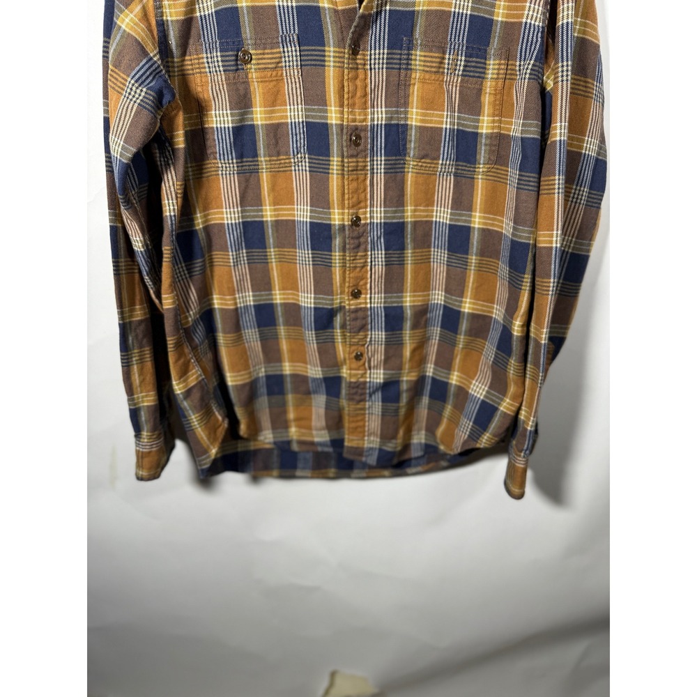 Wallace & Barnes Mens Classic Plaid Flannel Shirt Button Down Long Sleeve Size M - Picture 3 of 9